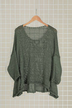 Afbeelding in Gallery-weergave laden, la maison des fibres naturelles - 60678 100% cotton sweater made in Italy: Khaki
