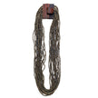 Bijondo - Glass and Wood Bead Necklace with Clasp, costume jewelry: Beige
